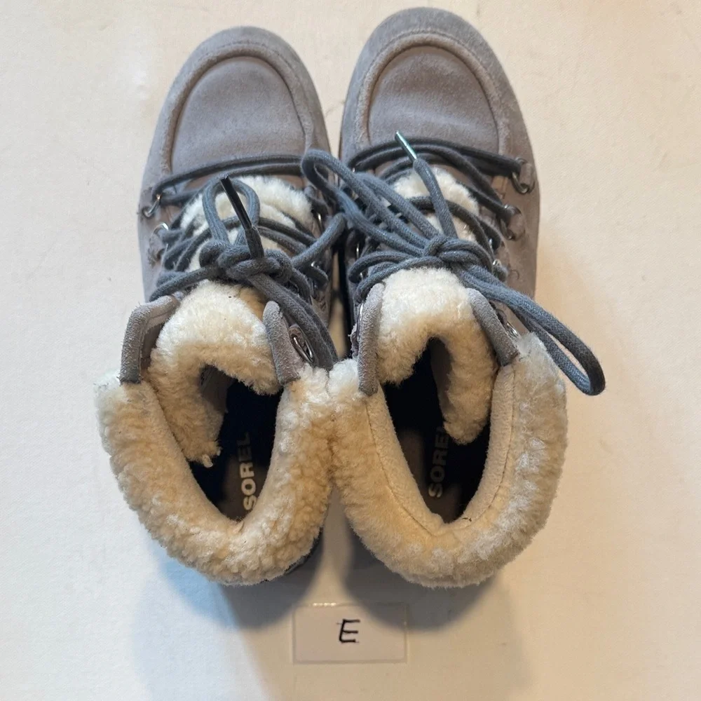 Sorel Women's Gray Shearling Winter Boots